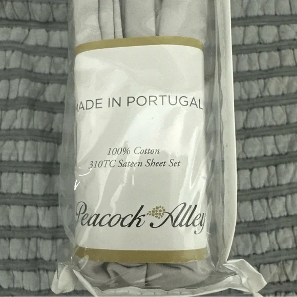 Peacock Alley King Sheet Set 100% Cotton 310TC SATEEN Sheet Set BNIP - Picture 3 of 6